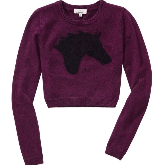 Aritzia Sunday Best STEEL SWEATER Taylor Swift Aritzia Horse Head Sweater - Picture 2 of 6